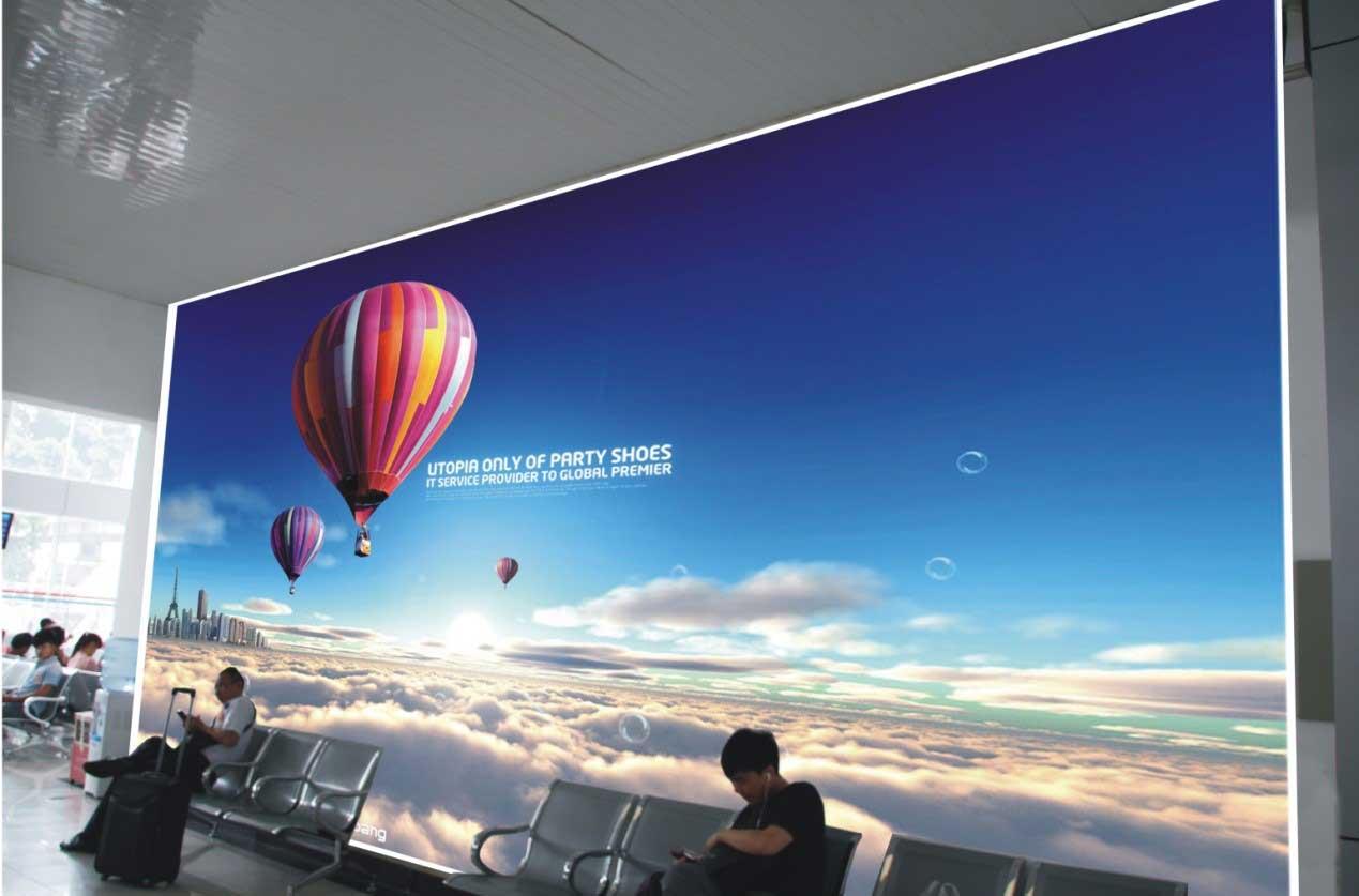 佛山沙提机场候机厅灯箱广告
